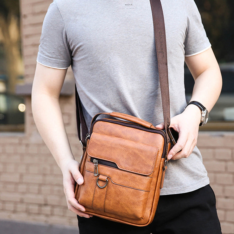 Zakelijke casual tas voor heren met grote capaciteit – duurzaam nylon, met laptopvak en georganiseerde vakken voor werk en reizen