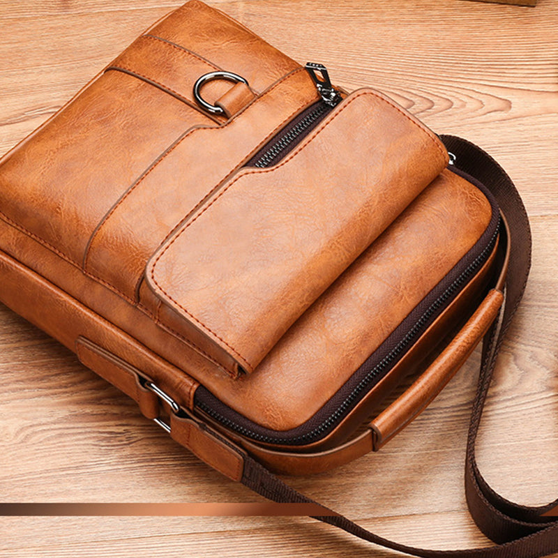 Zakelijke casual tas voor heren met grote capaciteit – duurzaam nylon, met laptopvak en georganiseerde vakken voor werk en reizen