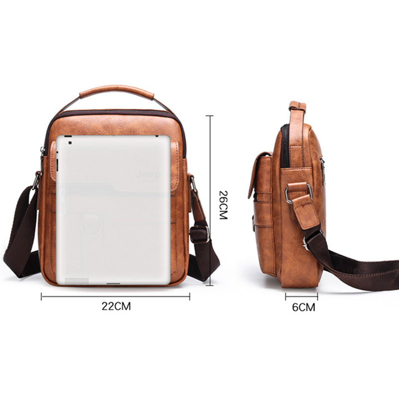 Zakelijke casual tas voor heren met grote capaciteit – duurzaam nylon, met laptopvak en georganiseerde vakken voor werk en reizen