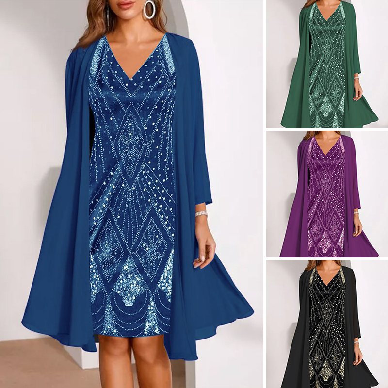 👗✨Nieuwe stijl 2026: chiffon jurk met 3D-digitale print!🔥Koop er 2 en profiteer van gratis verzending