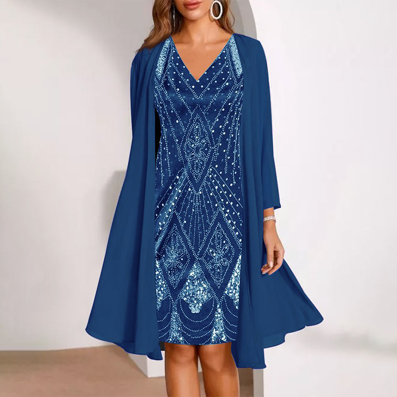 👗✨Nieuwe stijl 2026: chiffon jurk met 3D-digitale print!🔥Koop er 2 en profiteer van gratis verzending