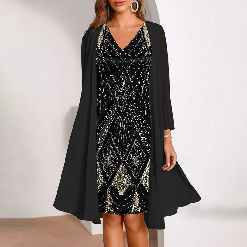 👗✨Nieuwe stijl 2026: chiffon jurk met 3D-digitale print!🔥Koop er 2 en profiteer van gratis verzending