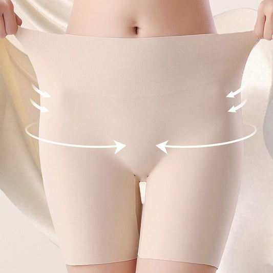 Vrouwen Hoog taille Ice Silk Ondergoed met Tummy-control Hip-lifting