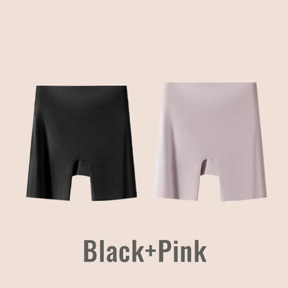 Vrouwen Hoog taille Ice Silk Ondergoed met Tummy-control Hip-lifting