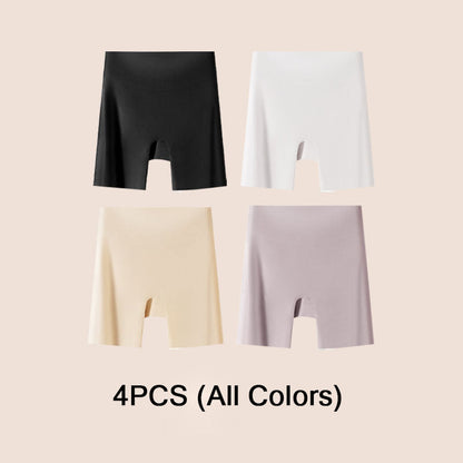 Vrouwen Hoog taille Ice Silk Ondergoed met Tummy-control Hip-lifting