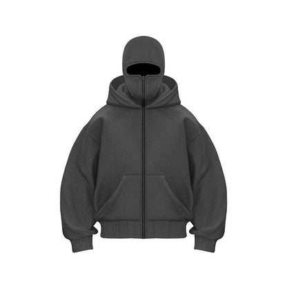 🎁 Vente chaude 50% de réduction 🔥 Sweat à capuche zippé Ninja pour hommes et femmes - Protection complète