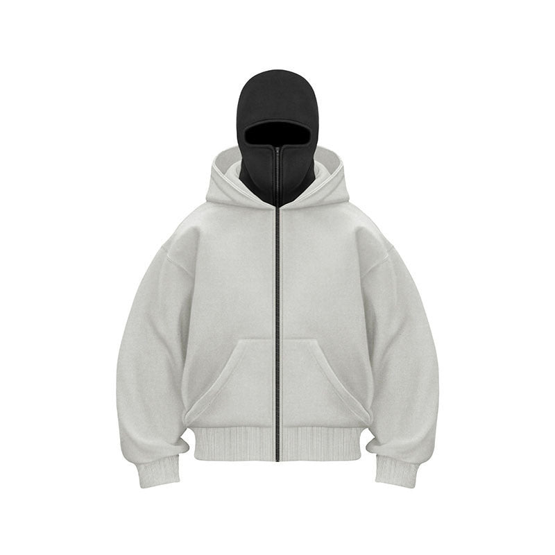 🎁 Vente chaude 50% de réduction 🔥 Sweat à capuche zippé Ninja pour hommes et femmes - Protection complète