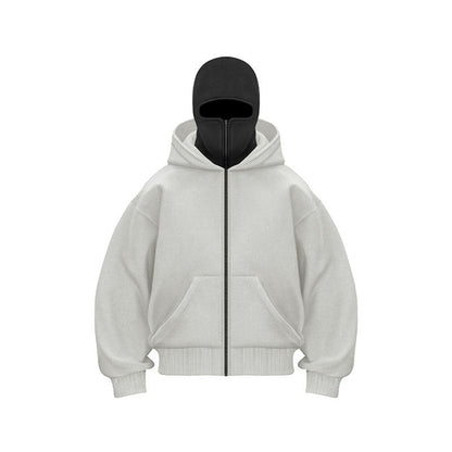 🎁 Vente chaude 50% de réduction 🔥 Sweat à capuche zippé Ninja pour hommes et femmes - Protection complète