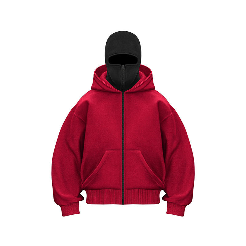 🎁 Vente chaude 50% de réduction 🔥 Sweat à capuche zippé Ninja pour hommes et femmes - Protection complète