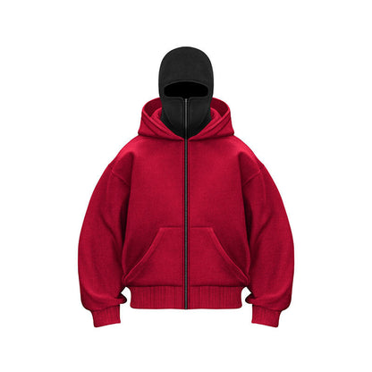 🎁 Vente chaude 50% de réduction 🔥 Sweat à capuche zippé Ninja pour hommes et femmes - Protection complète