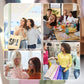 ⏳Offre à durée limitée : 50 % de réduction💥Doudoune patchwork tricotée pour femme
