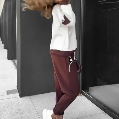 🎉LIVRAISON GRATUITE🎉 Ensemble sweat à capuche et pantalon de jogging à blocs de couleurs