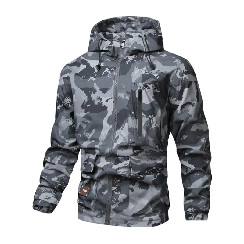 🦅 Veste camouflage pour homme : capuche, plus de poches et résistante aux intempéries – Parfaite pour l'extérieur et la ville !