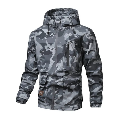 🦅 Veste camouflage pour homme : capuche, plus de poches et résistante aux intempéries – Parfaite pour l'extérieur et la ville !