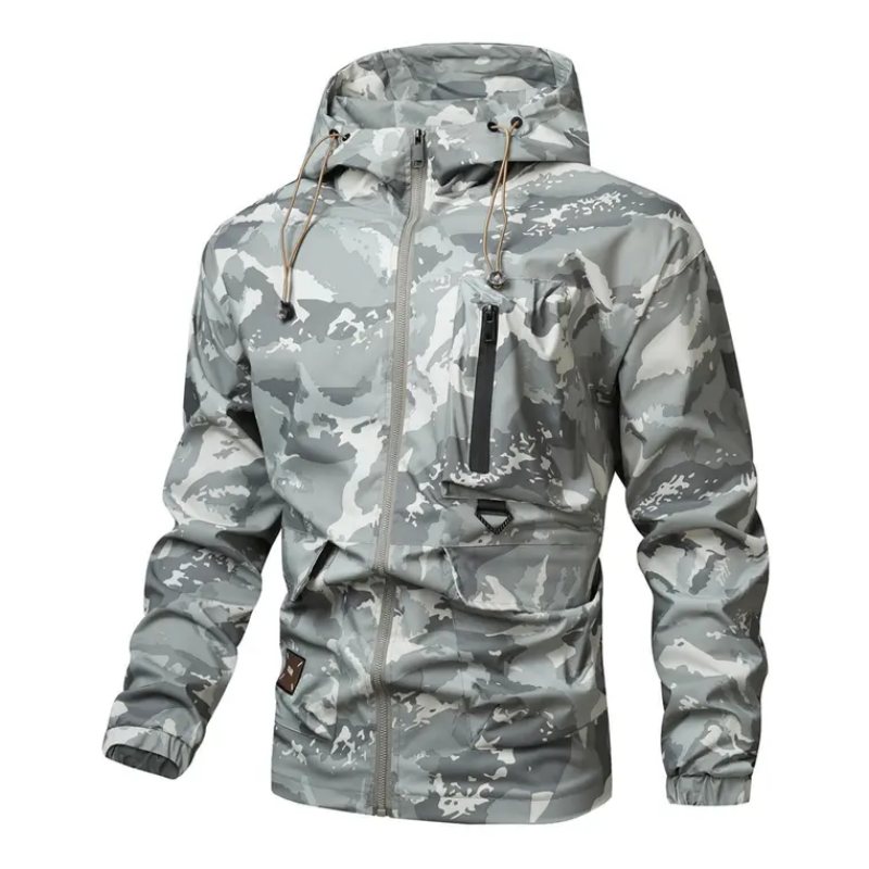 🦅 Veste camouflage pour homme : capuche, plus de poches et résistante aux intempéries – Parfaite pour l'extérieur et la ville !