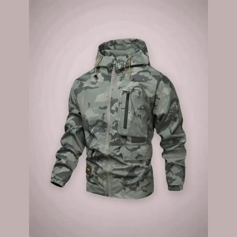 🦅 Veste camouflage pour homme : capuche, plus de poches et résistante aux intempéries – Parfaite pour l'extérieur et la ville !