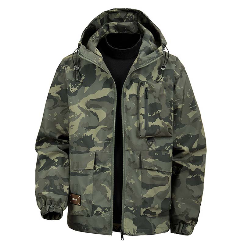 🦅 Veste camouflage pour homme : capuche, plus de poches et résistante aux intempéries – Parfaite pour l'extérieur et la ville !