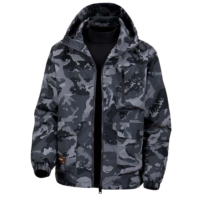 🦅 Veste camouflage pour homme : capuche, plus de poches et résistante aux intempéries – Parfaite pour l'extérieur et la ville !