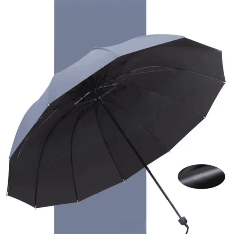 ☔ 50% OFF ! 🌬️ 12-Baleines Parapluie Grand - Résistant au Vent, Pliable et Léger 📦✨