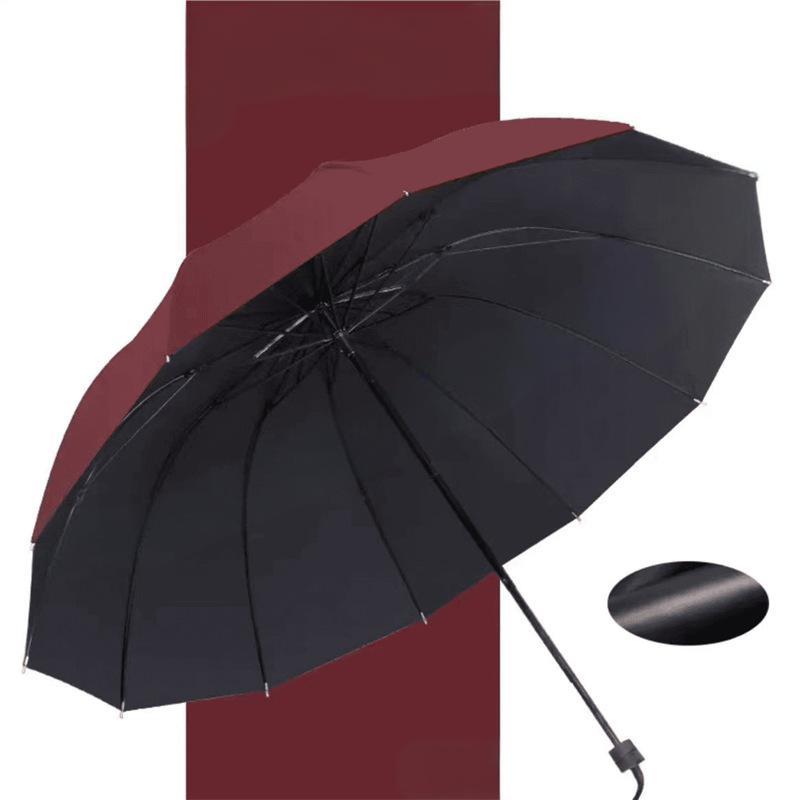 ☔ 50% OFF ! 🌬️ 12-Baleines Parapluie Grand - Résistant au Vent, Pliable et Léger 📦✨