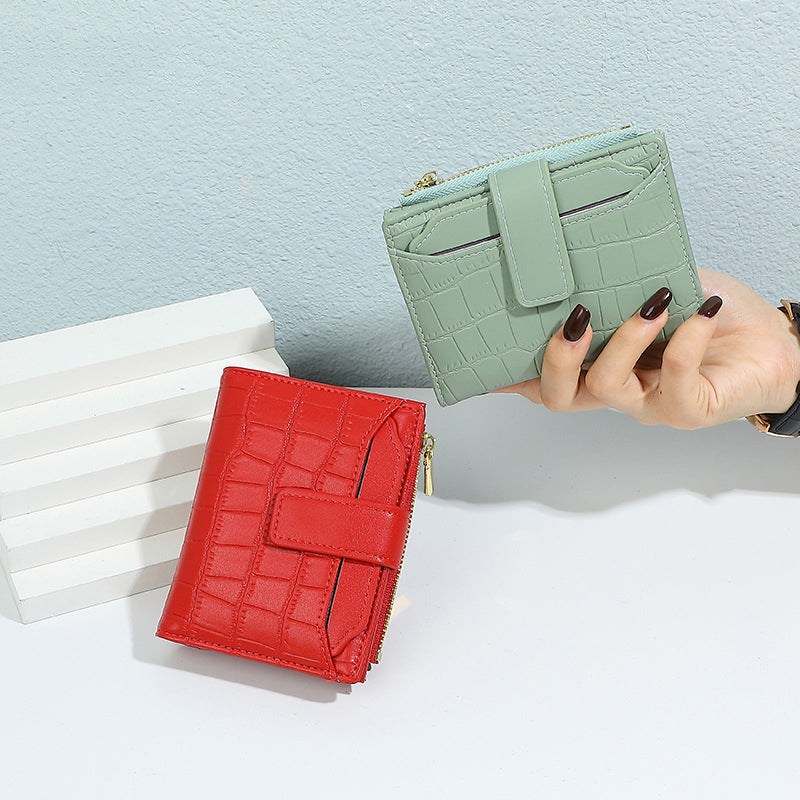 🔥2025 Hot Sale🔥Portefeuille compact uni pour femme