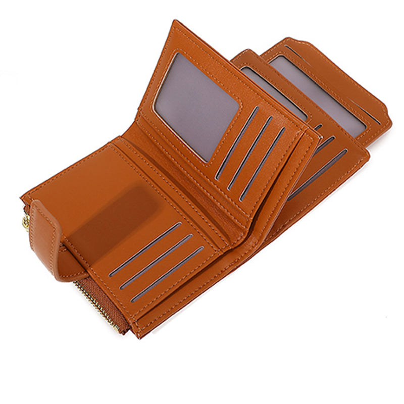 🔥2025 Hot Sale🔥Portefeuille compact uni pour femme