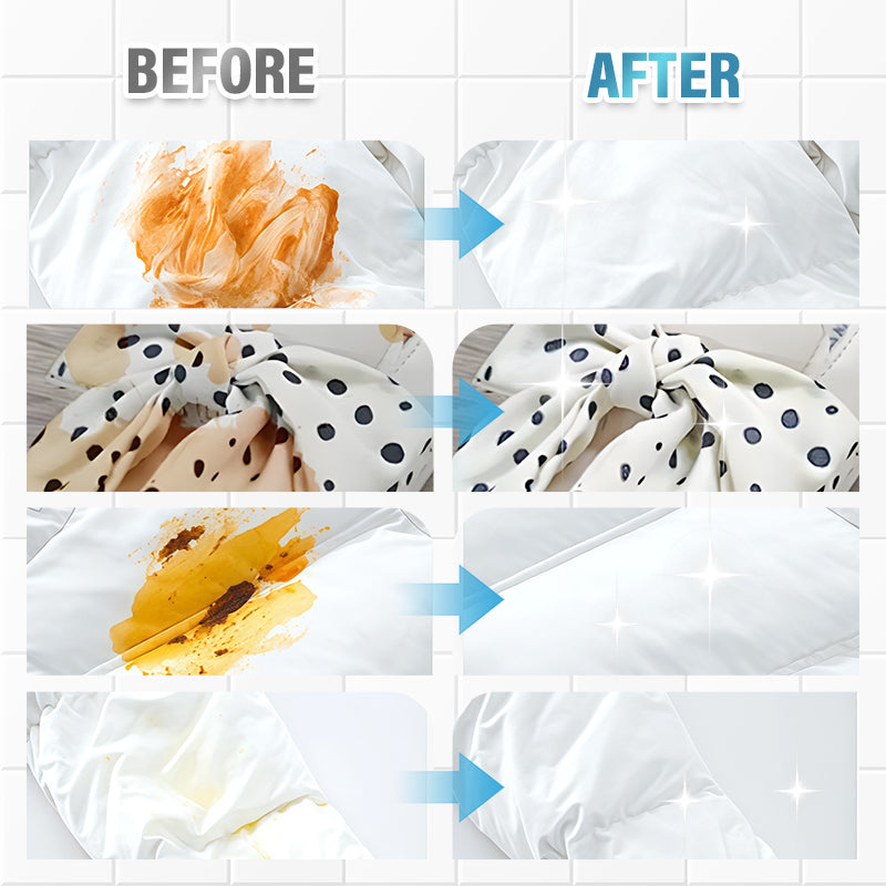 ✨ Puissant détachant pour vêtements - Élimine les taches de graisse, de vin et d'encre en quelques secondes, doux pour les tissus 🧴🔥