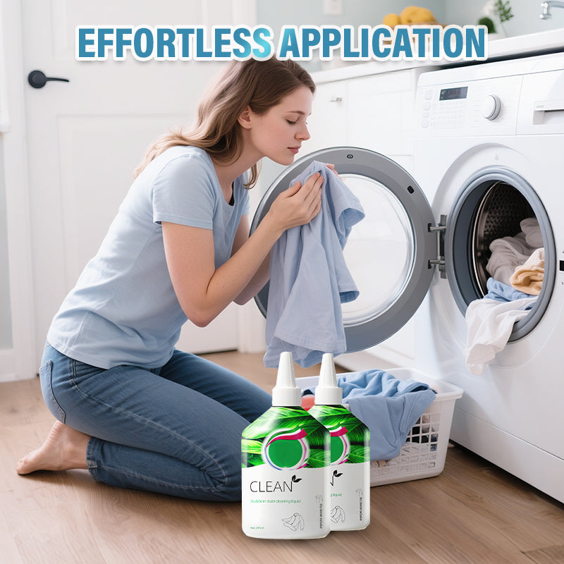 ✨ Puissant détachant pour vêtements - Élimine les taches de graisse, de vin et d'encre en quelques secondes, doux pour les tissus 🧴🔥