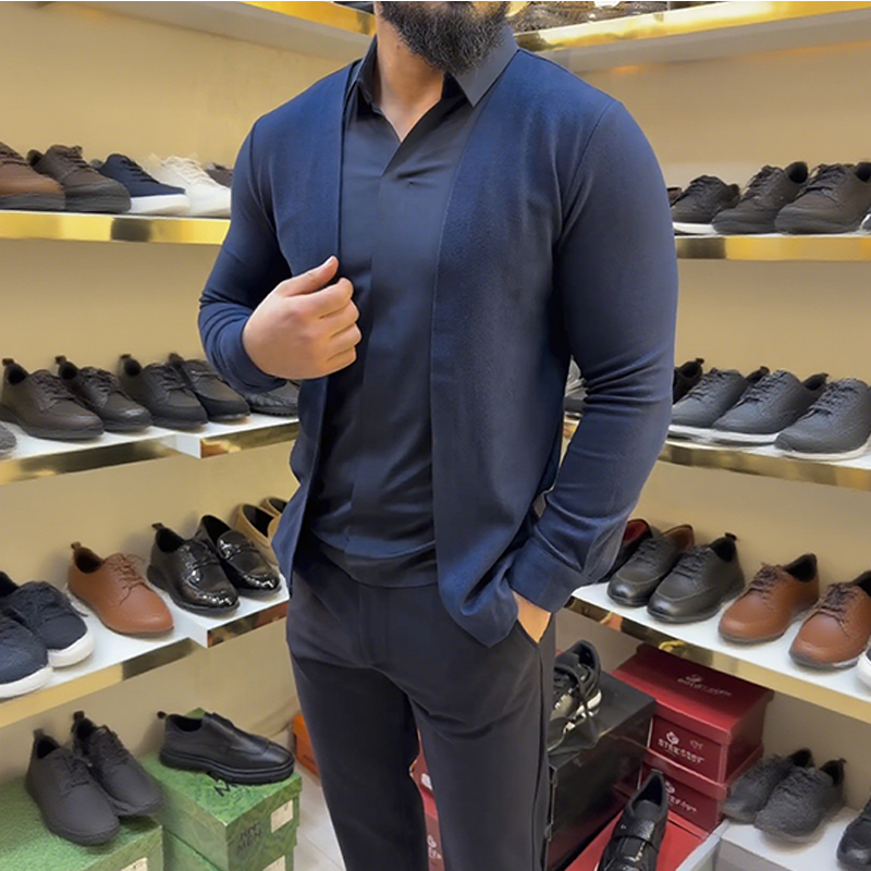 📢📢50 % de réduction！！！Chemise deux pièces pour homme - Confort & Élégance Inégalés