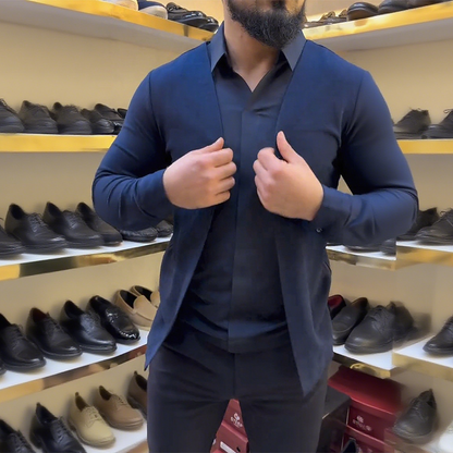 📢📢50 % de réduction！！！Chemise deux pièces pour homme - Confort & Élégance Inégalés