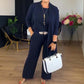 ⏳Especial por tiempo limitado⏰Elegante conjunto de 3 piezas que incluye cárdigan largo, top y pantalón💞