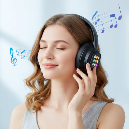 🎧 50% de réduction! ✨ Casque Bluetooth IA - Écran LCD intelligent et assistant vocal avec qualité sonore premium pour la musique et les appels 📱✨