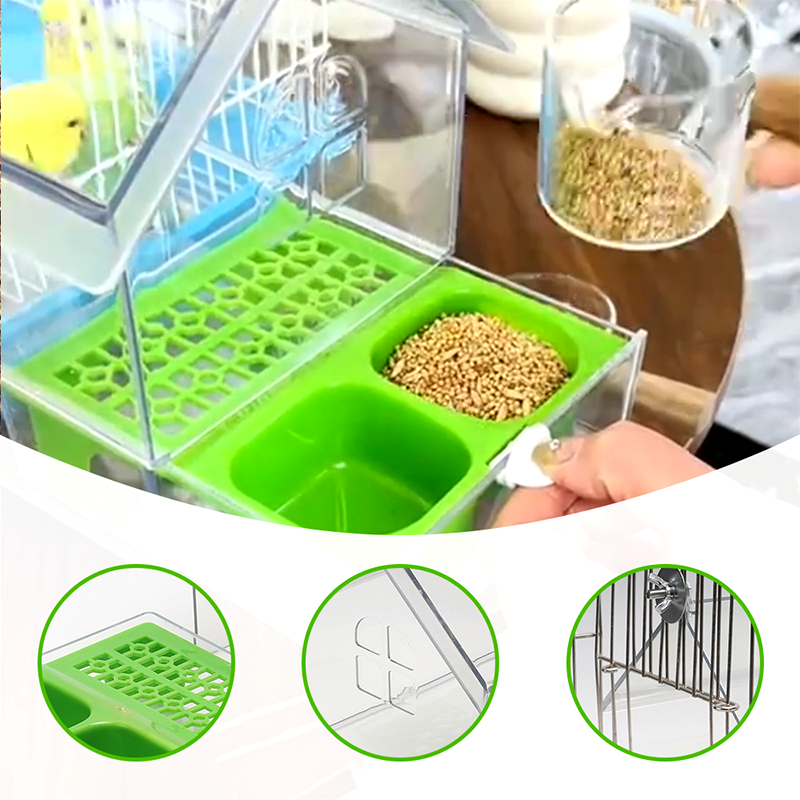 🎁HOT SALE(50% OFF)🔥Pull-Out External Parrot Feeder