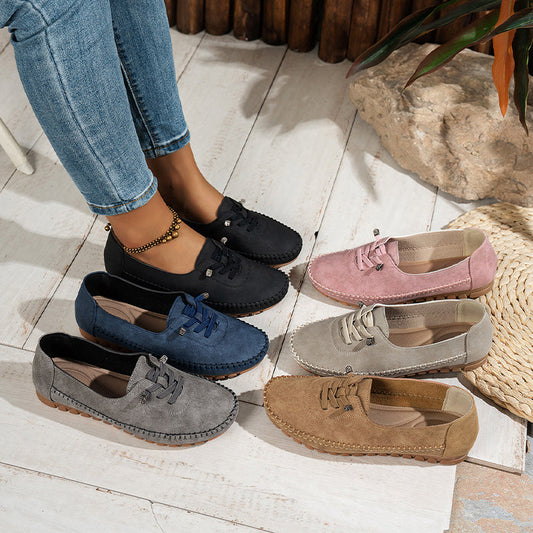 👟Dames Comfortabele Casual Loafers: Zacht PU-Leer + Antislip Zool – Perfect Voor Elke Outfit & Elke Dag!