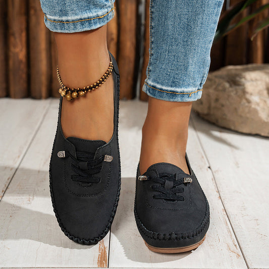 👟Dames Comfortabele Casual Loafers: Zacht PU-Leer + Antislip Zool – Perfect Voor Elke Outfit & Elke Dag!