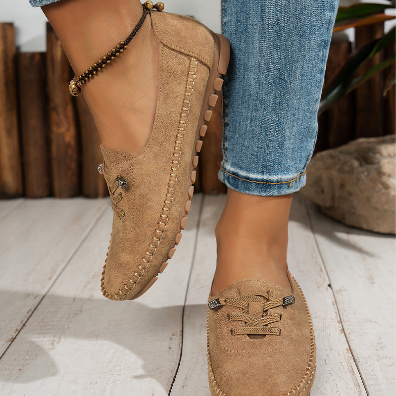 👟Dames Comfortabele Casual Loafers: Zacht PU-Leer + Antislip Zool – Perfect Voor Elke Outfit & Elke Dag!
