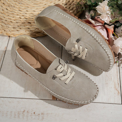 👟Dames Comfortabele Casual Loafers: Zacht PU-Leer + Antislip Zool – Perfect Voor Elke Outfit & Elke Dag!