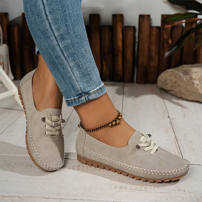 👟Dames Comfortabele Casual Loafers: Zacht PU-Leer + Antislip Zool – Perfect Voor Elke Outfit & Elke Dag!
