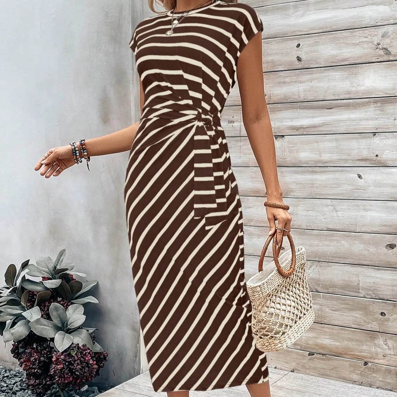 🥳2026 HOT SALE 50% OFF! 🥳💞50K+ VERKOCHT!🌸 Dames knoop bodycon jurk – luipaardprint, buik-verhullende knoop. Comfortabel & chic voor feestjes of date nights. Voel je prachtig. ✨🌹