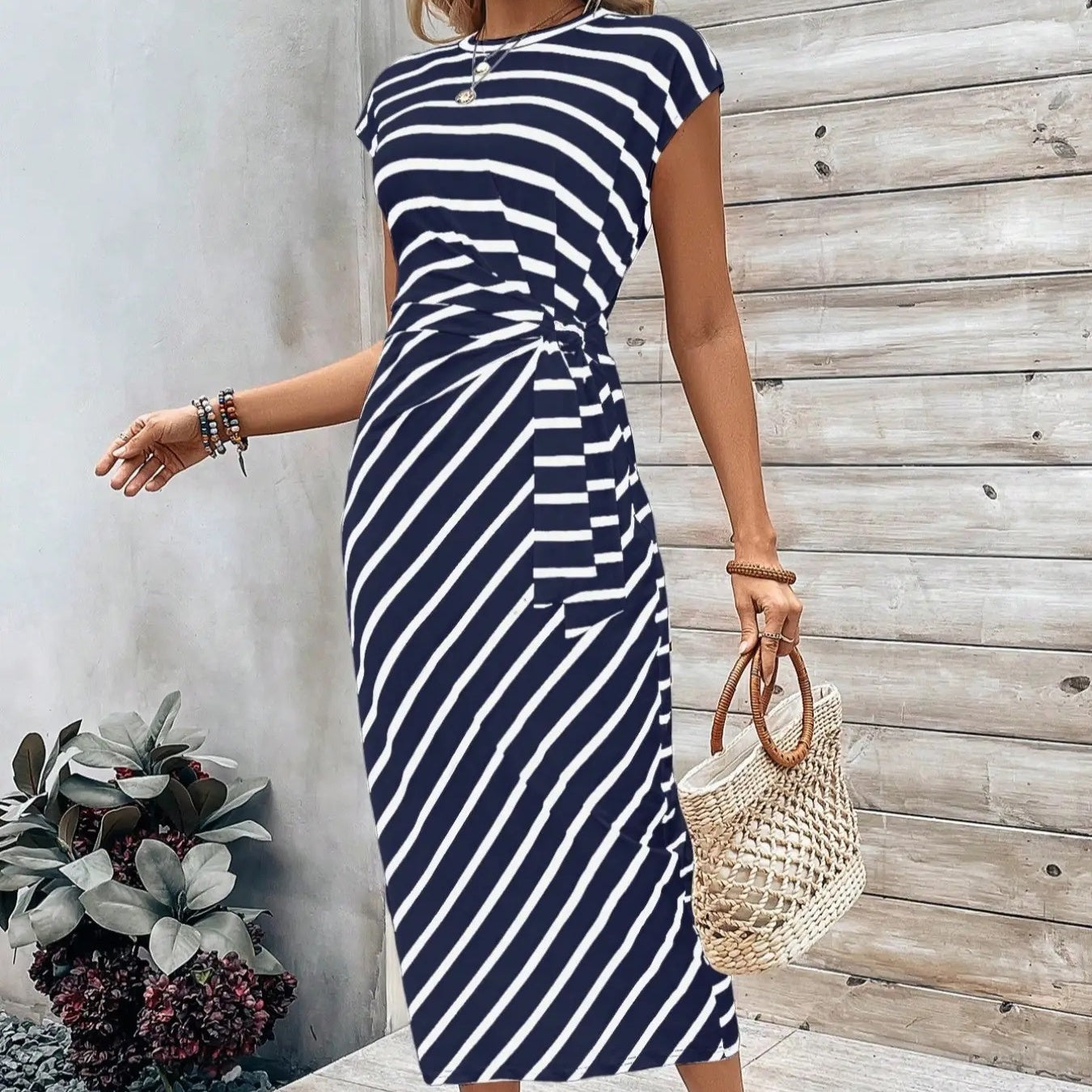 🥳2026 HOT SALE 50% OFF! 🥳💞50K+ VERKOCHT!🌸 Dames knoop bodycon jurk – luipaardprint, buik-verhullende knoop. Comfortabel & chic voor feestjes of date nights. Voel je prachtig. ✨🌹