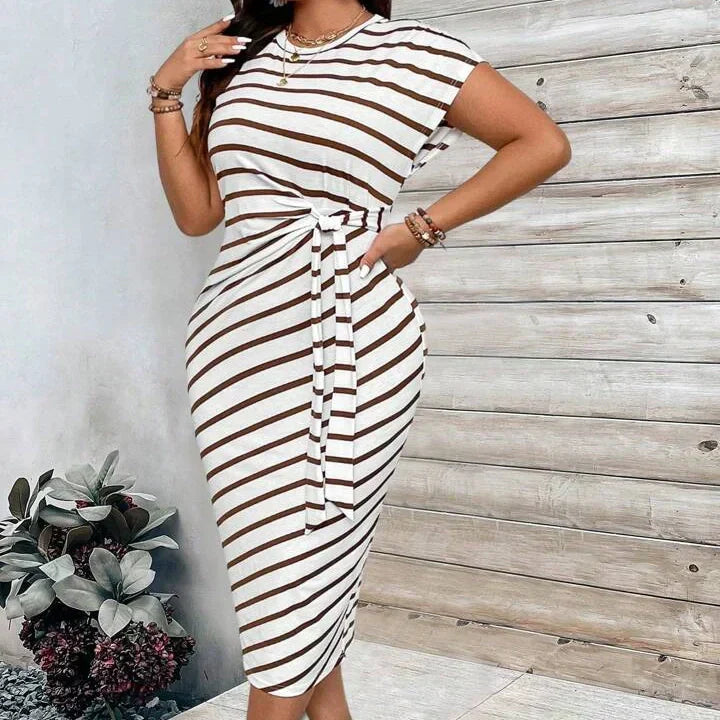 🥳2026 HOT SALE 50% OFF! 🥳💞50K+ VERKOCHT!🌸 Dames knoop bodycon jurk – luipaardprint, buik-verhullende knoop. Comfortabel & chic voor feestjes of date nights. Voel je prachtig. ✨🌹