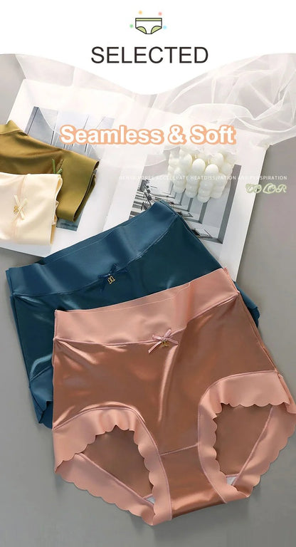 3PCS Naadloze satijnen zijden shapewear panty