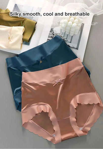 3PCS Naadloze satijnen zijden shapewear panty