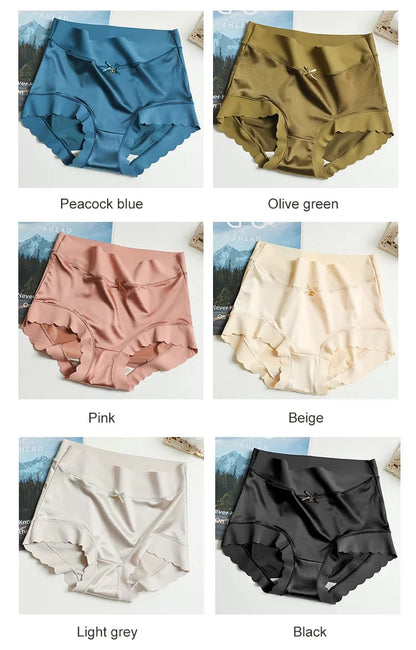 3PCS Naadloze satijnen zijden shapewear panty