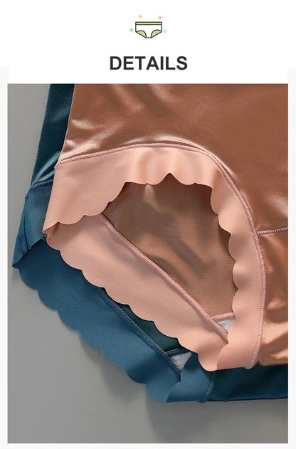 3PCS Naadloze satijnen zijden shapewear panty