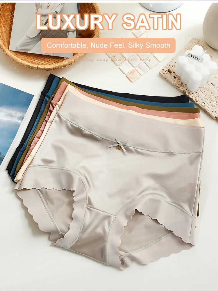 3PCS Naadloze satijnen zijden shapewear panty