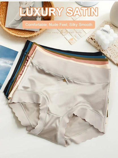 3PCS Naadloze satijnen zijden shapewear panty