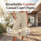 ⏰🔥 TIJDELIJK 50% KORTING! 👖 Lichtgewicht cropped broek voor dames met elastische taille (S-3XL) – Comfortabel, soepel vallend & perfect voor casual zomeroutfits ✨🌿