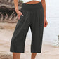 ⏰🔥 TIJDELIJK 50% KORTING! 👖 Lichtgewicht cropped broek voor dames met elastische taille (S-3XL) – Comfortabel, soepel vallend & perfect voor casual zomeroutfits ✨🌿