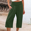 ⏰🔥 TIJDELIJK 50% KORTING! 👖 Lichtgewicht cropped broek voor dames met elastische taille (S-3XL) – Comfortabel, soepel vallend & perfect voor casual zomeroutfits ✨🌿